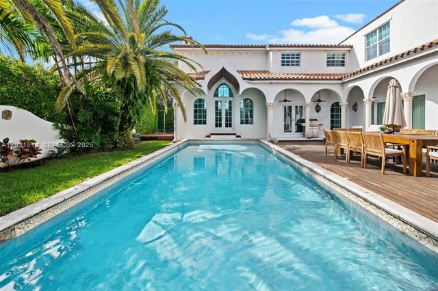 Mediterranean Miami Beach Mansion With Pool
