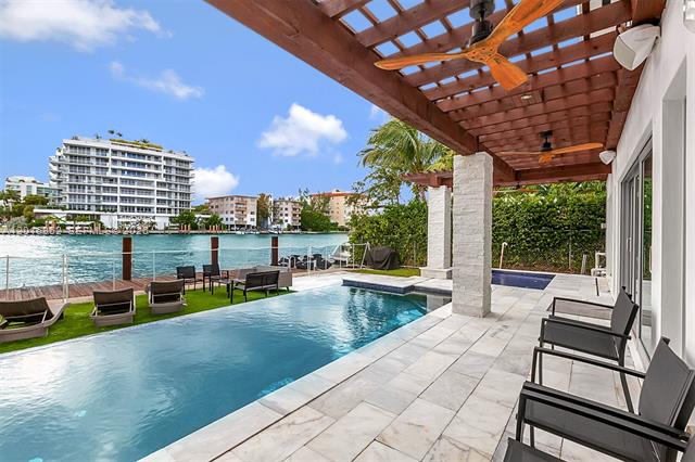 Waterfront Surfside Home With Pool And Private Dock