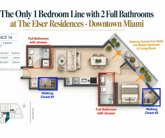 Ocean View 1BR/2BA at The Elser Residences — photo 2
